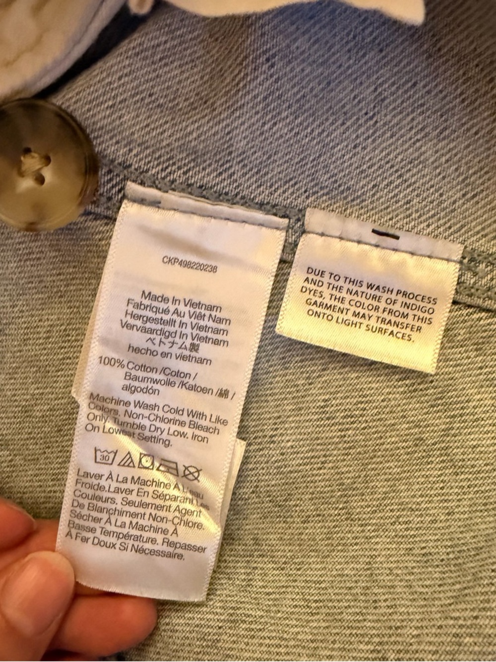 Madewell Light Blue Denim Vest with Button Front - Picture 4 of 7